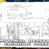 Mythical Beasts Coloring Page
