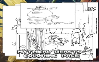 Juega gratis a Mythical Beasts Coloring Page