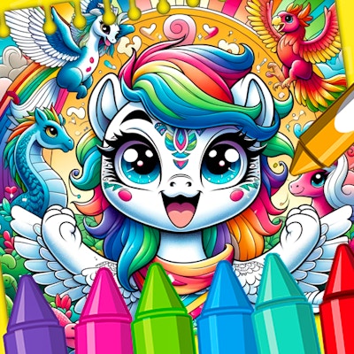 Mythical Beasts Coloring Page By Gamepix