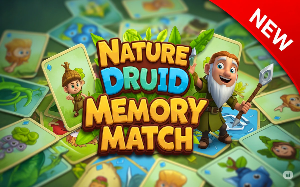 Play Nature Druid Memory Match — free online Memory game