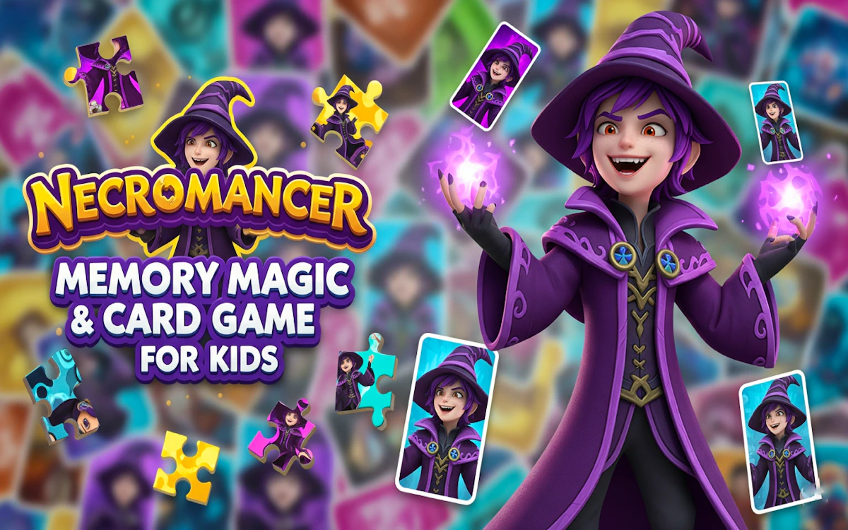 Play Necromancer Memory Magic & Card Game for Kids — free online Memory game