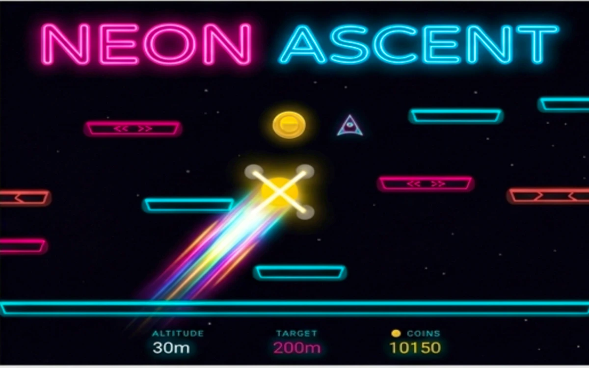 Neon Ascent Cyber Jump game thumbnail