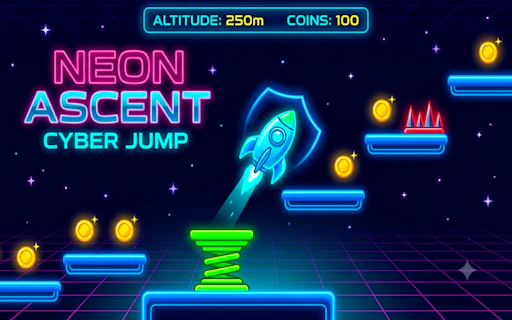 Neon Ascent Cyber Jump