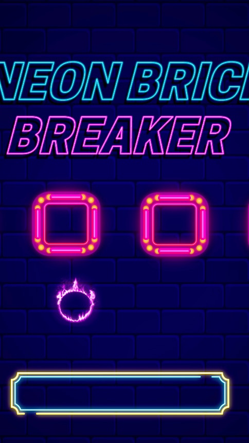Neon Brick Breaker