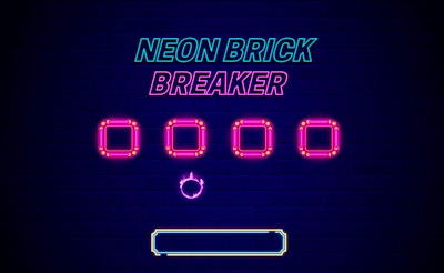 Neon Brick Breaker game
