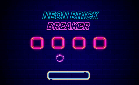 Neon Brick Breaker game artwork