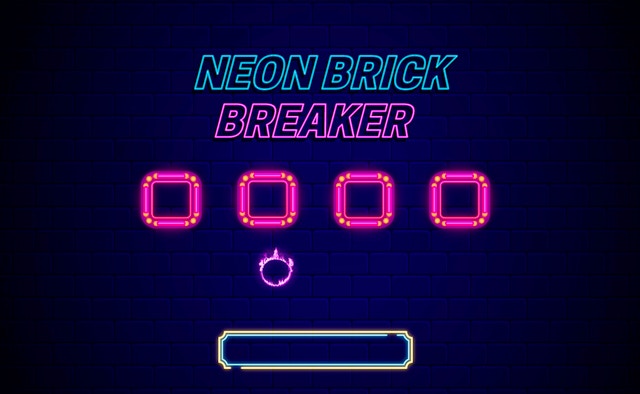 Neon Brick Breaker