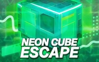 Neon Cube Escape - Story Pixel Avoid-em-up game cover