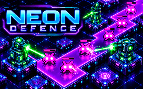 Neon Defence game thumbnail