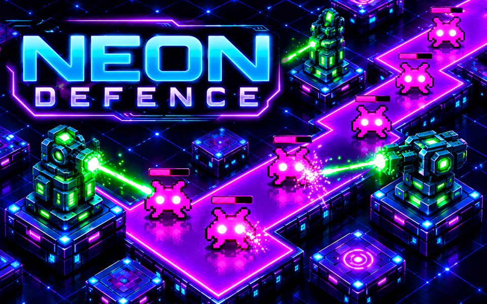 Neon Defence game thumbnail