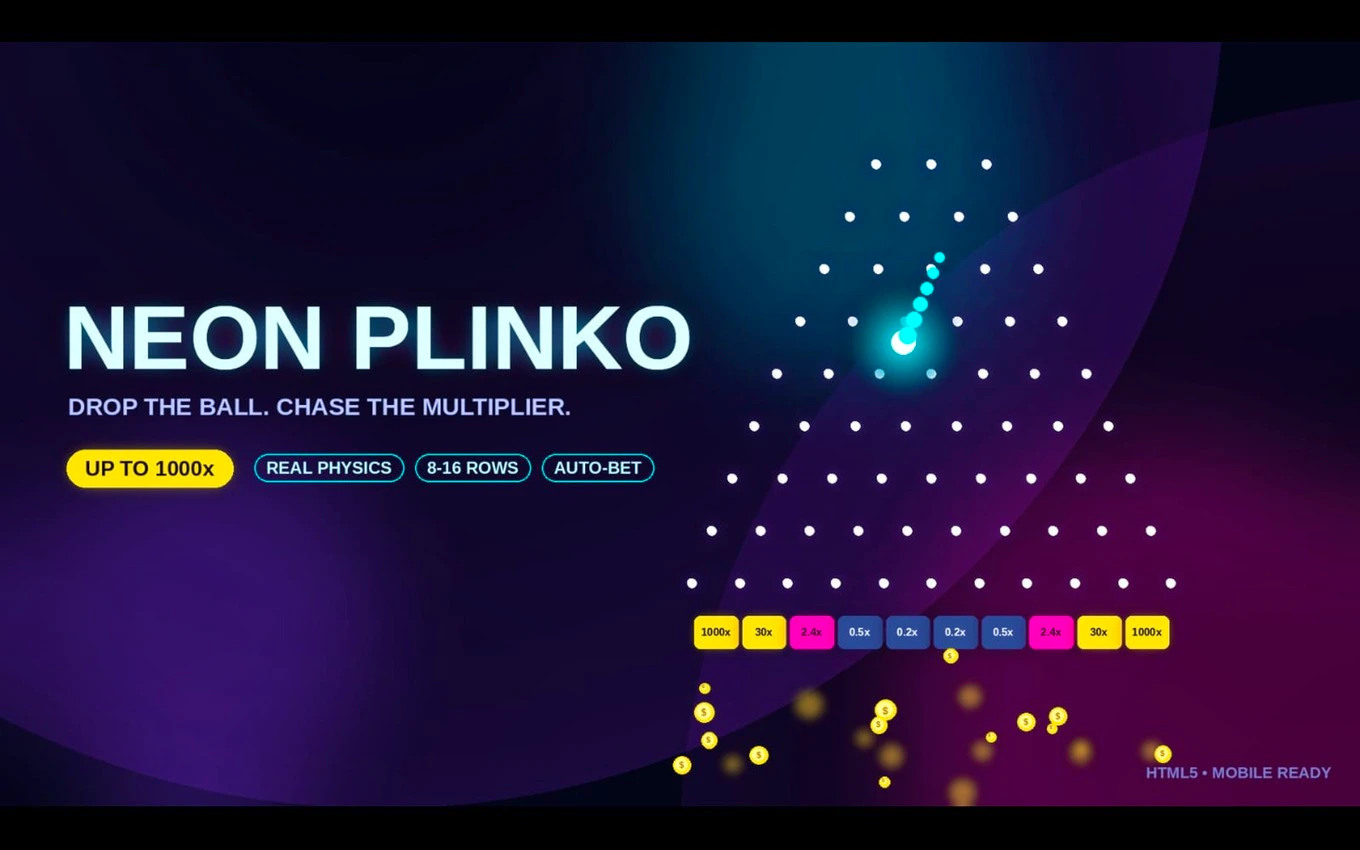 Neon Plinko