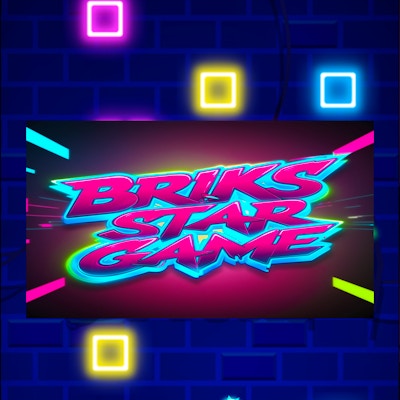 Neon Star Bricks By Gamepix