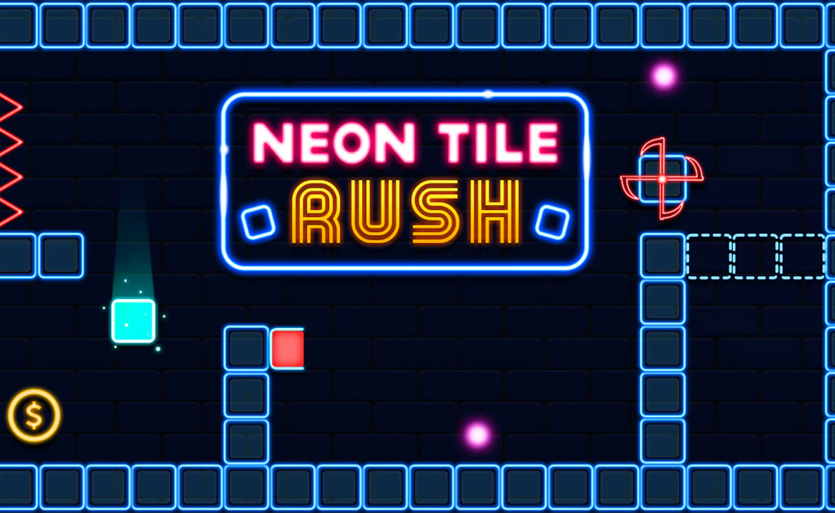 Neon Tile Rush game thumbnail