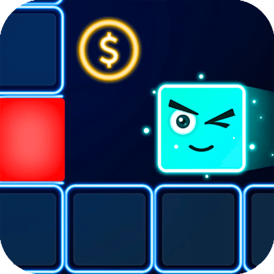 Neon Tile Rush By Gamepix