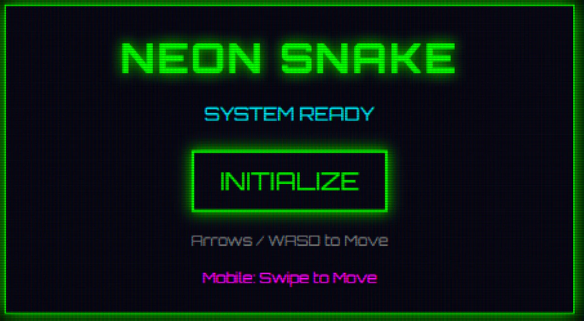 Play NeonSnake — free online Snake game