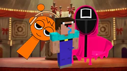 Nextbots on Minecraft Squid Game Sprunki