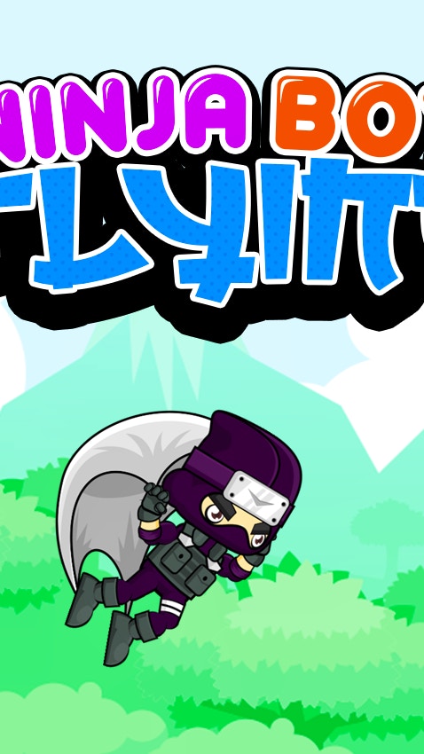 Ninja Boy Flying