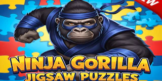 Ninja Gorilla Jigsaw Puzzles thumbnail