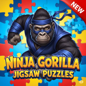 Ninja Gorilla Jigsaw Puzzles Thumbnail