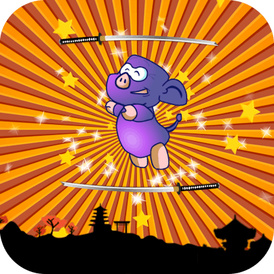 Ninja Pig By Gamepix