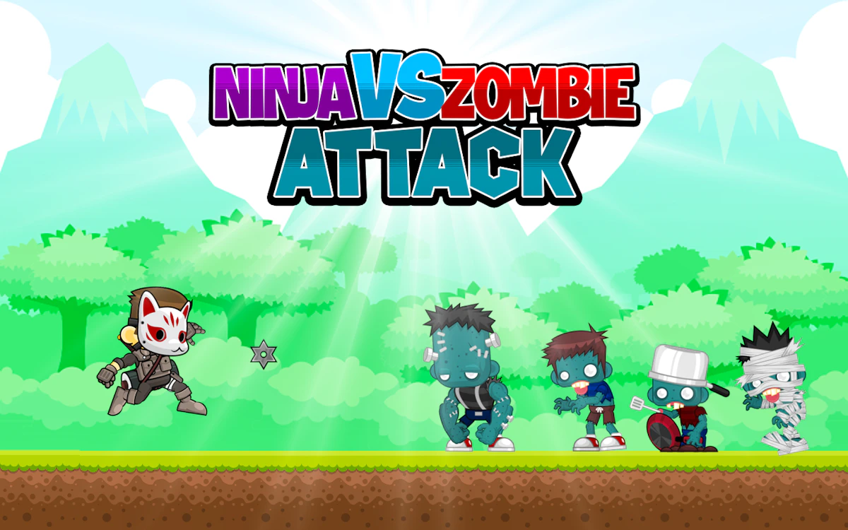 Play Ninja vs Zombie Attack — free online Platformer game