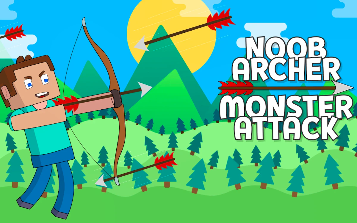 Play Noob Archer Monster Attack — free online Action game