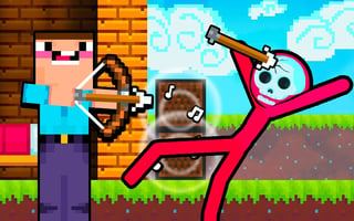 Noob Archer Vs Stickman Zombie game cover