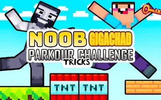 Noob Gigachad: Parkour Tricks Challenge game cover