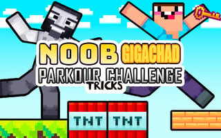 Noob Gigachad: Parkour Tricks Challenge game cover