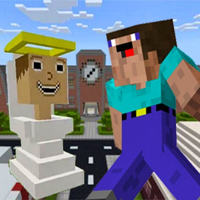 Noob Goes To Skibidi Toilet School By Gamepix