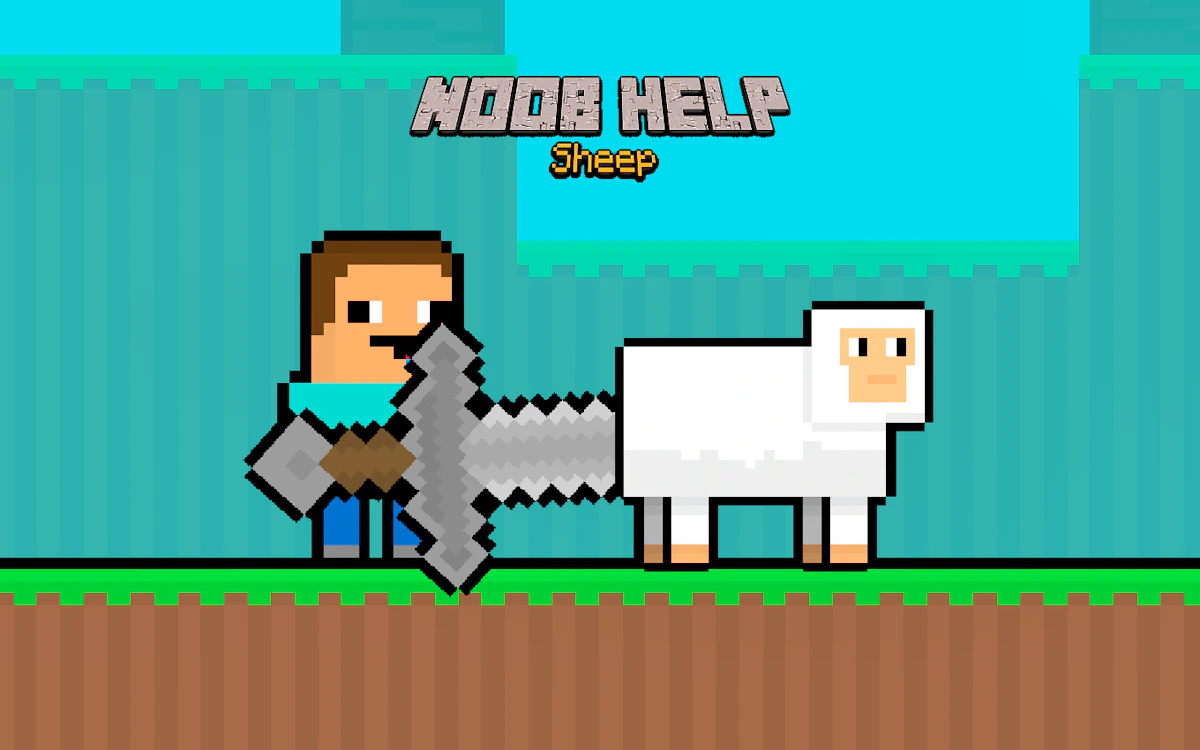 Play Noob Help Sheep — free online Platformer game