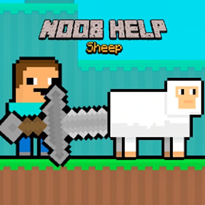 Noob Help Sheep By Gamepix