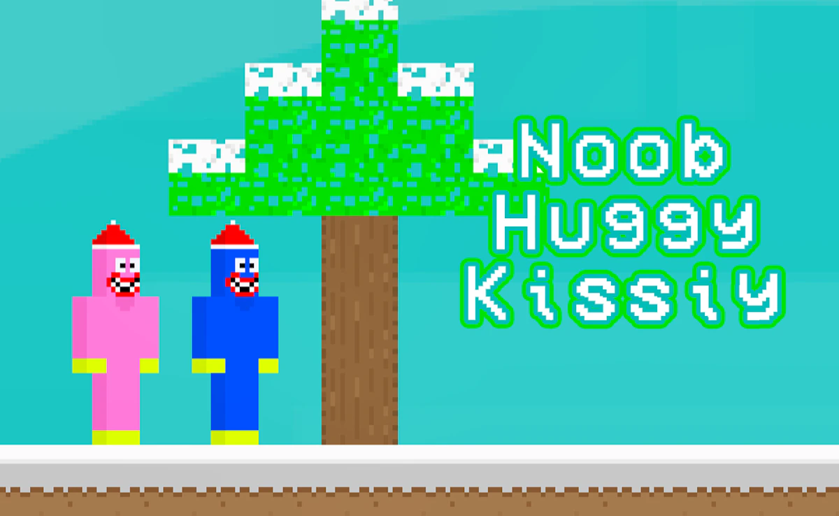 Play Noob Huggy Kissiy — free online Animal game
