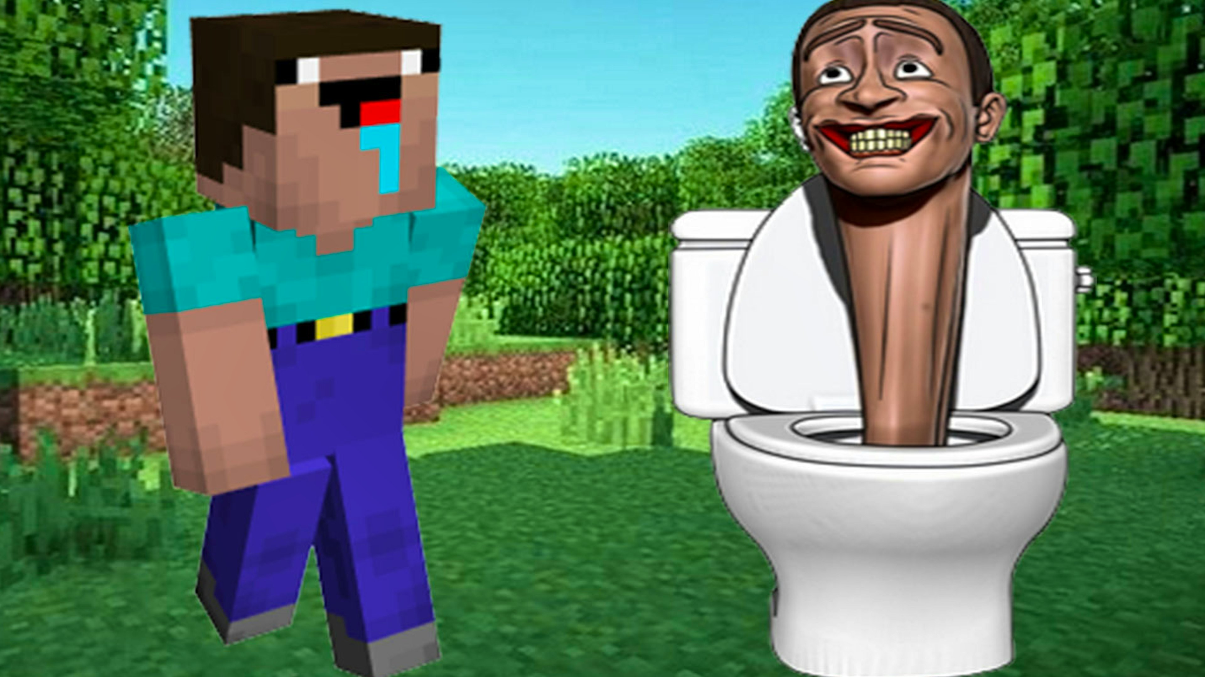 Noob Mineblox Hunt Skibidi Toilet