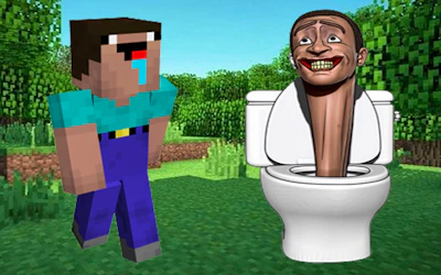 Noob Mineblox Hunt Skibidi Toilet cover art
