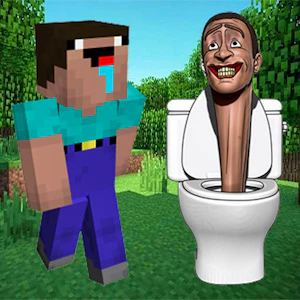 Noob Mineblox Hunt Skibidi Toilet Thumbnail