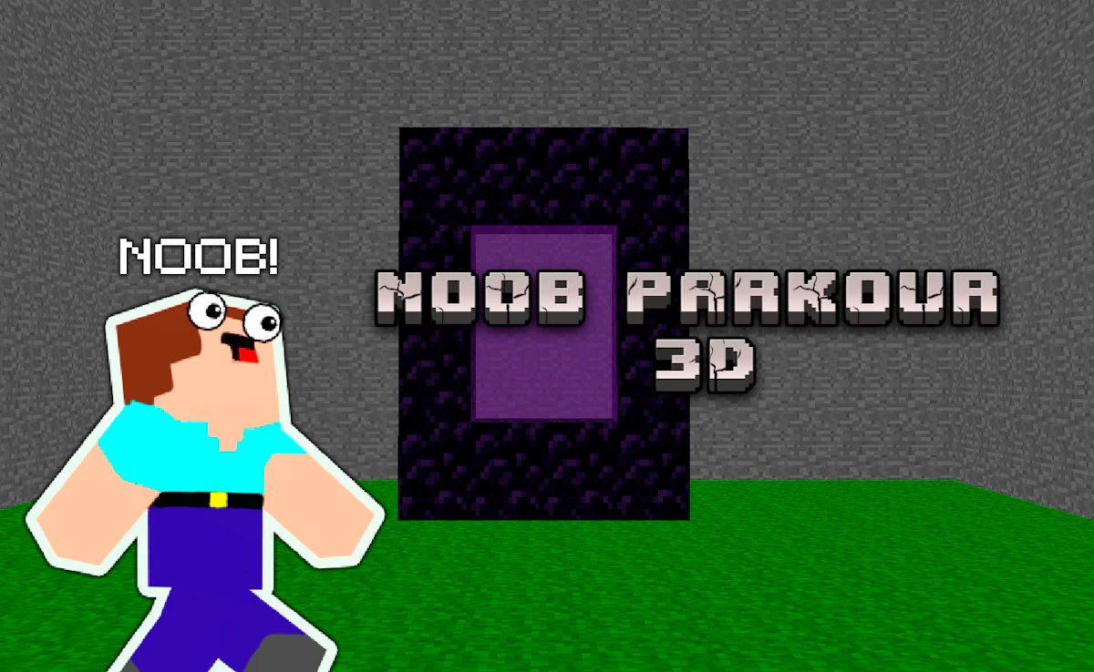 Play Noob Parkour 3D — free online Action game