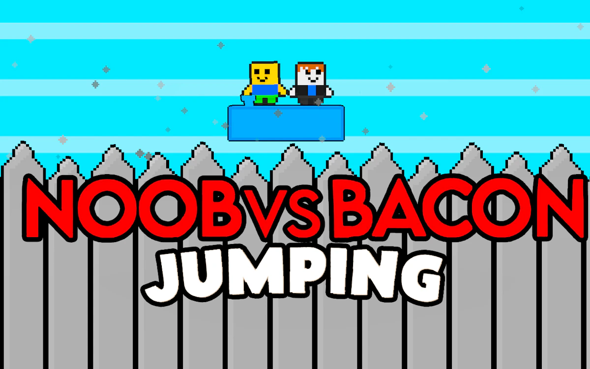 Play Noob vs Bacon Jumping — free online Arcade game