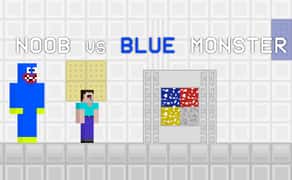 Noob vs Blue Monster