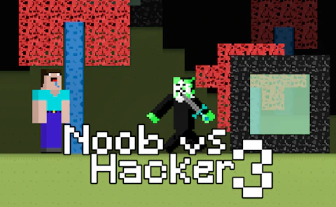 Noob vs Hacker Zombie game artwork