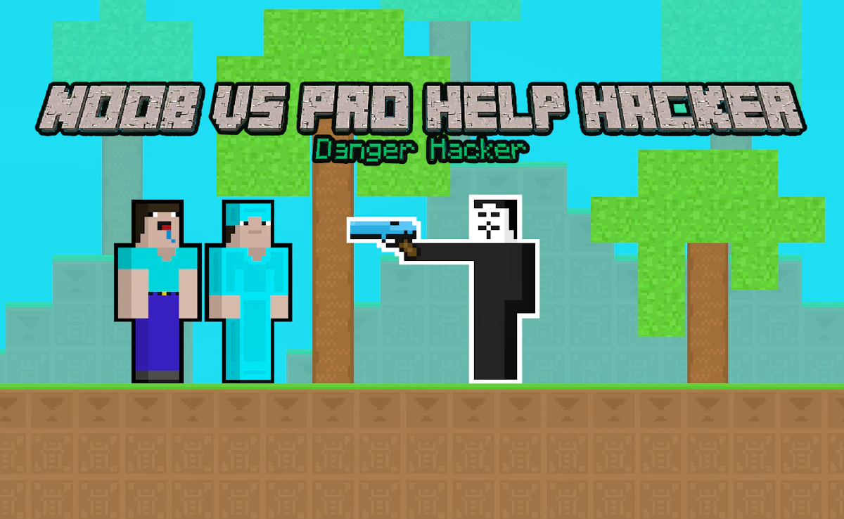 Play Noob vs Pro Help Hacker — free online Two Player game
