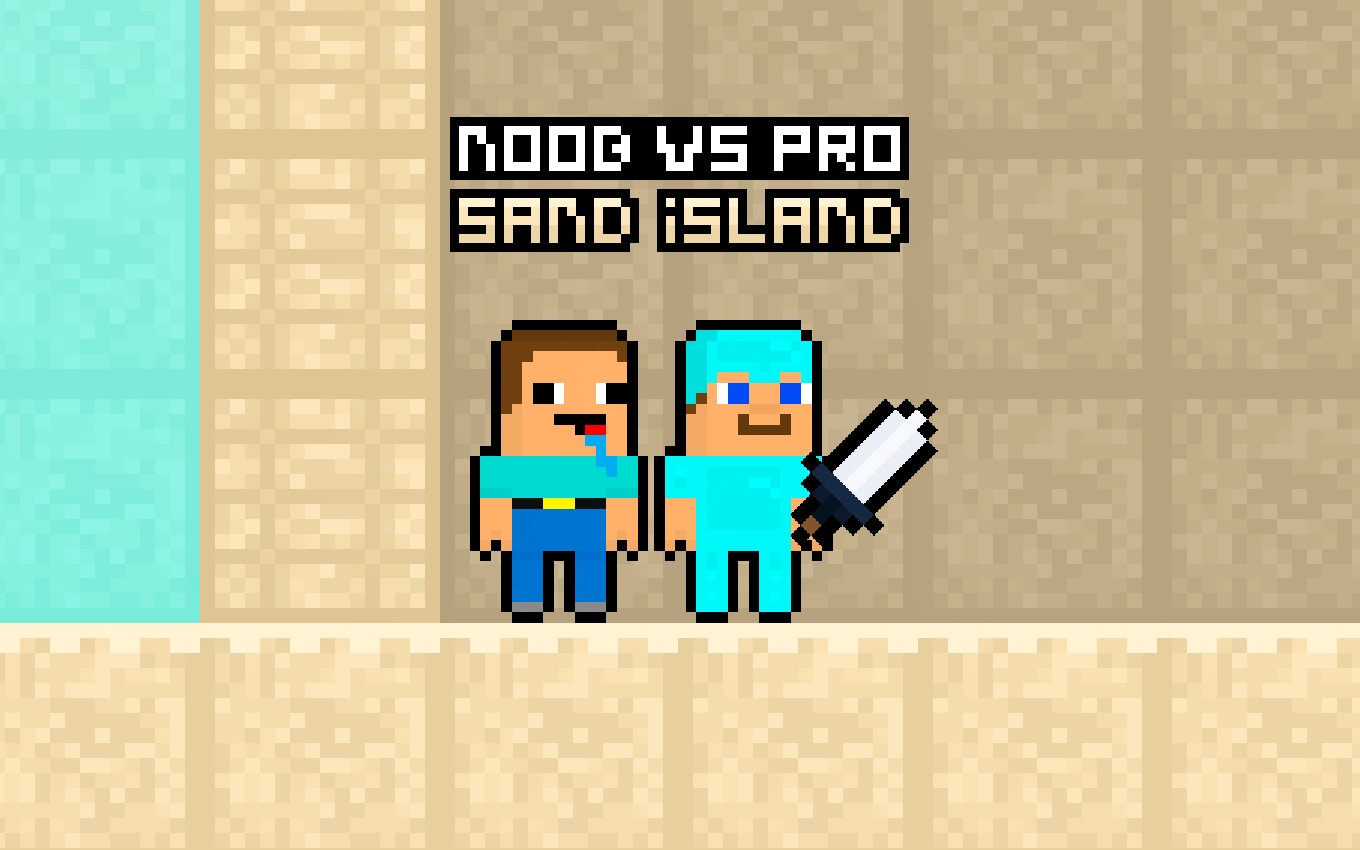 Noob vs Pro Sand island