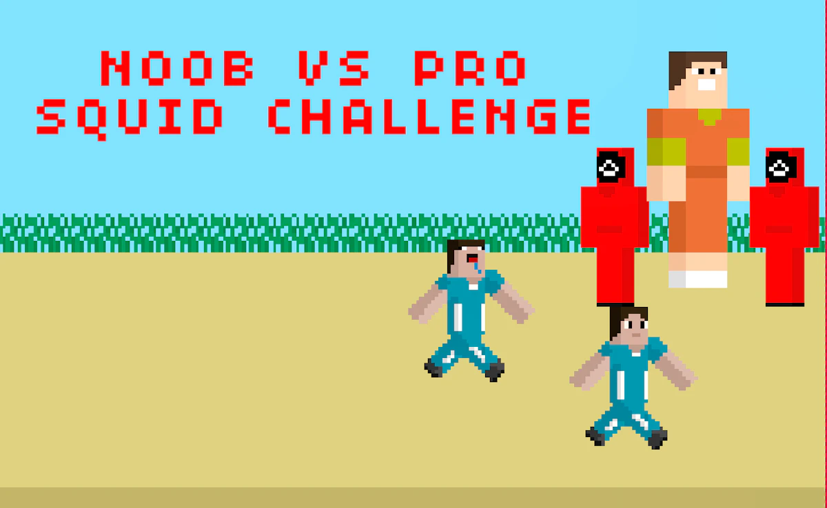 Play Noob vs Pro Squid Challenge — free online Scary game