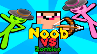 Noob Vs Stickman Zombies game cover
