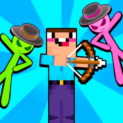 Noob vs Stickman Zombies By Gamepix
