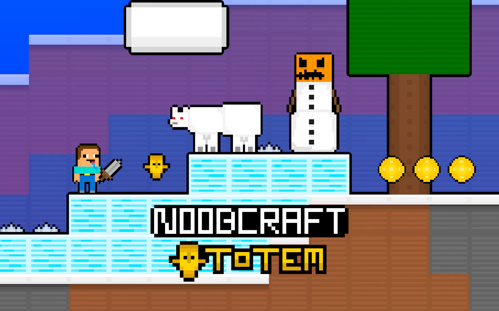 NoobCraft Totem — free online arcade game on Glaze Games