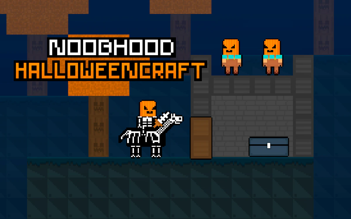 Play NoobHood HalloweenCraft — free online Arcade game