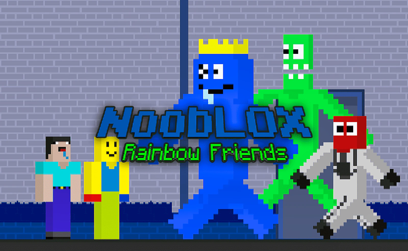 NoobLOX Rainbow Friends — free online adventure game on Glaze Games