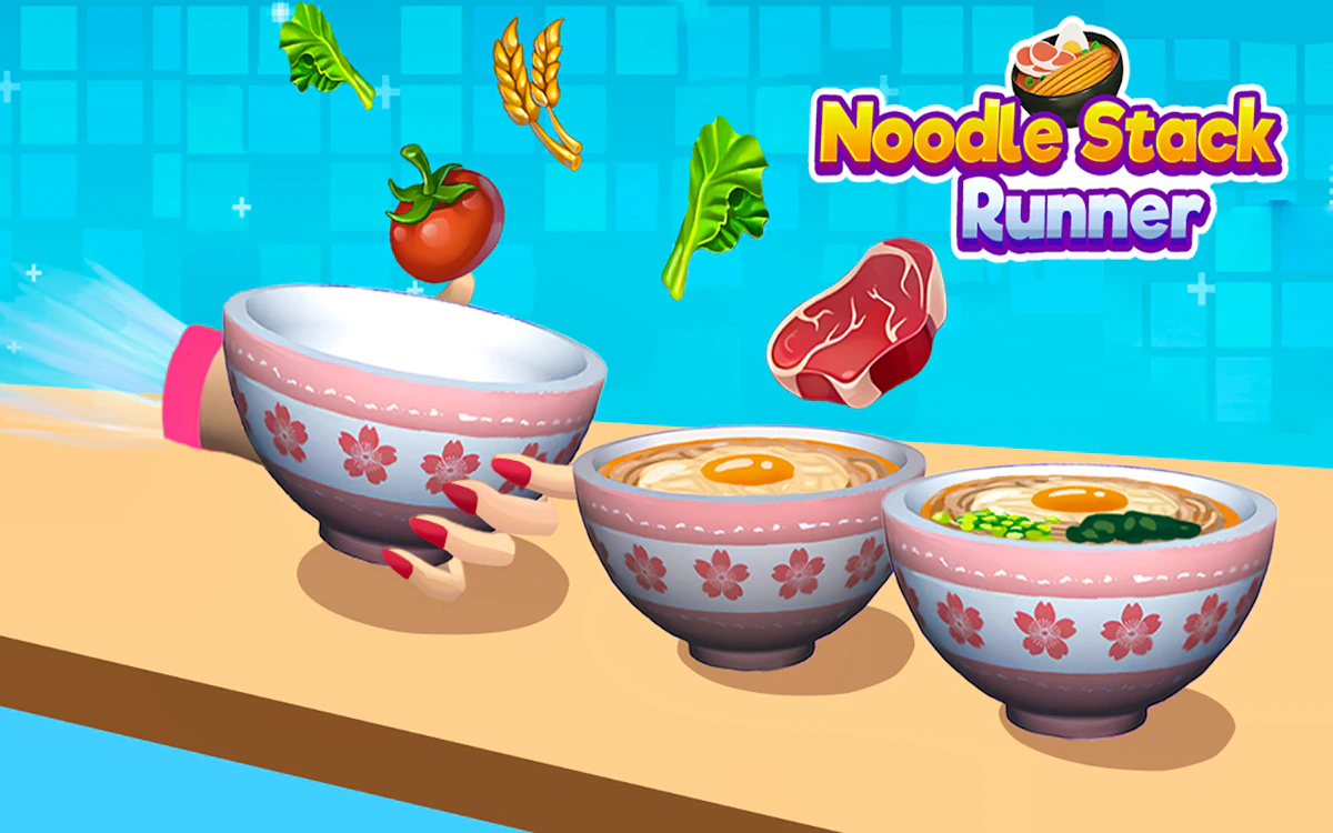 Play Noodle Stack Runner — free online Casual game