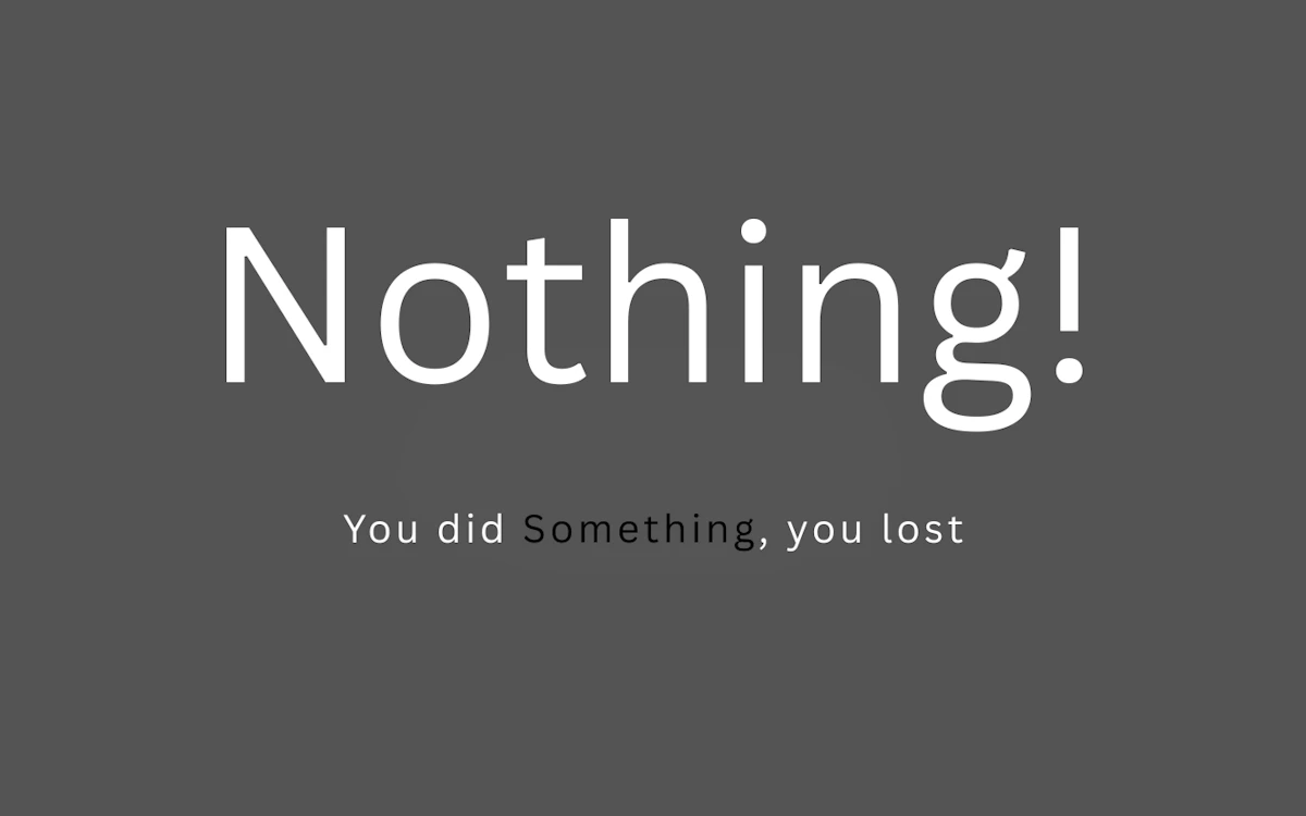 Play Nothing — free online Casual game